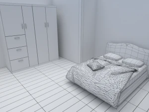house - floor plan non-textured version 3D Model