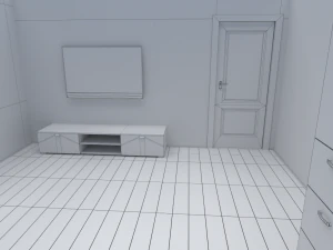 house - floor plan non-textured version 3D Model