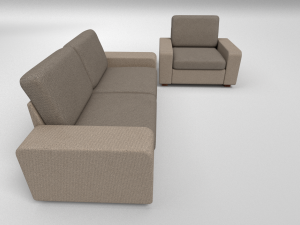 fabric sofa set 3D Model