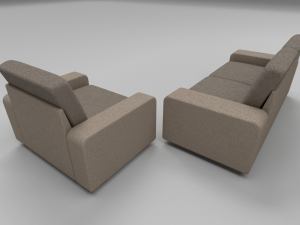 fabric sofa set 3D Model
