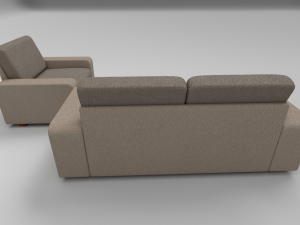 fabric sofa set 3D Model