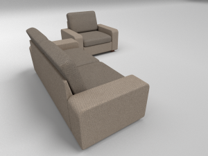 fabric sofa set 3D Model