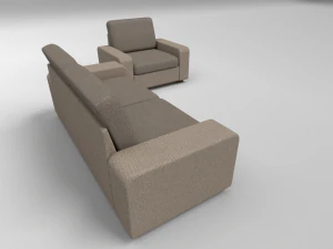 fabric sofa set 3D Model