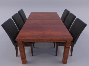 zestaw do jadalni Model 3D