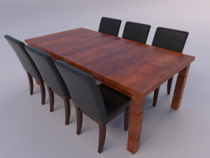 dining set 3D Modell