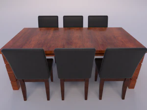 zestaw do jadalni Model 3D