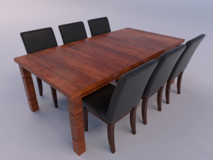 dining set 3D Modell