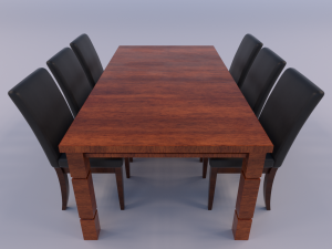 dining set 3D Modell