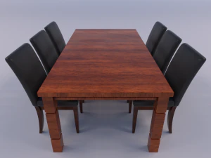 zestaw do jadalni Model 3D