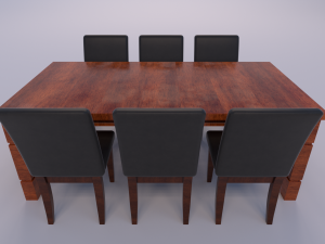 dining set 3D Modell
