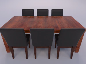 zestaw do jadalni Model 3D