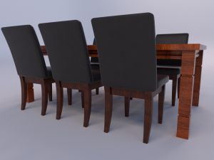 dining set 3D Modell