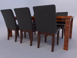 zestaw do jadalni Model 3D