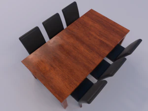 zestaw do jadalni Model 3D