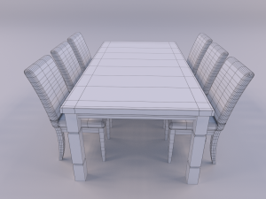 dining set 3D Modell
