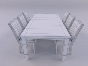 zestaw do jadalni Model 3D