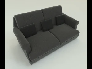 sof&aacute; de tela Modelo 3D