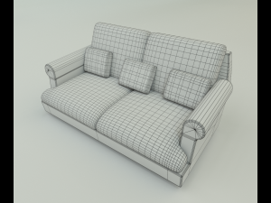 fabric sofa 3D Модель
