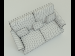 fabric sofa 3D Модель