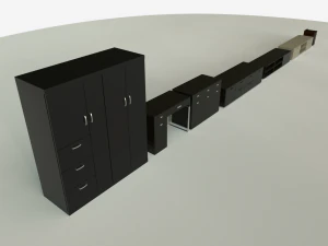 cabinet-closet collection 3D Model