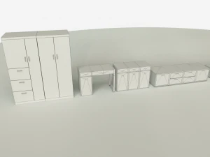 cabinet-closet collection 3D Model