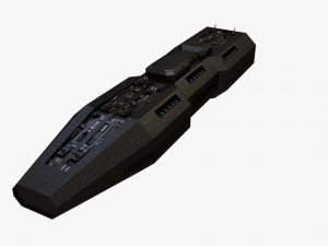 scifi battle cruiser 3D 모델
