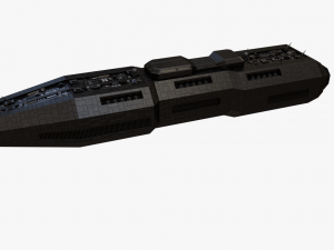 scifi battle cruiser 3D 모델