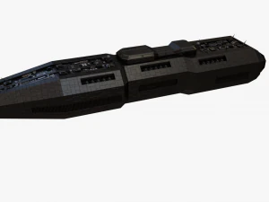 scifi battle cruiser 3D Model