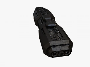 scifi battle cruiser 3D Model