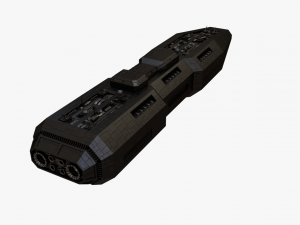 scifi battle cruiser 3D 모델