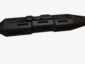 scifi battle cruiser 3D 모델