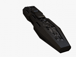 scifi battle cruiser 3D 모델