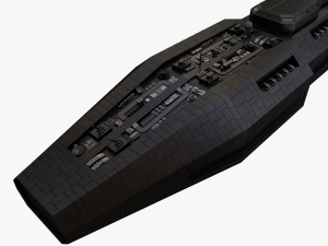 scifi battle cruiser 3D 모델