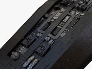 scifi battle cruiser 3D Model