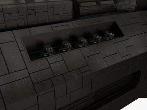 scifi battle cruiser 3D 모델