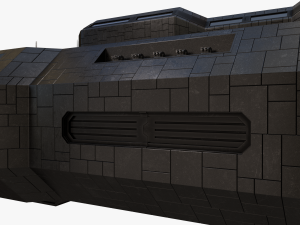 scifi battle cruiser 3D 모델