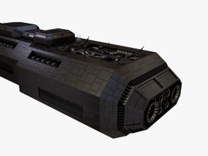scifi battle cruiser 3D 모델