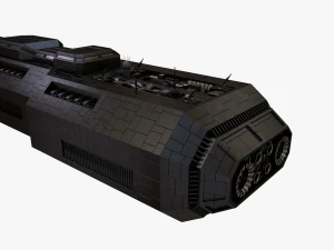scifi battle cruiser 3D Model