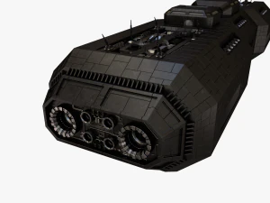 scifi battle cruiser 3D Model