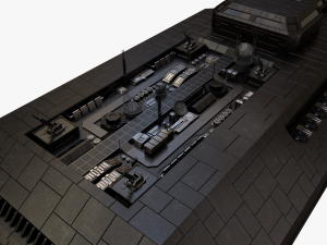 scifi battle cruiser 3D 모델
