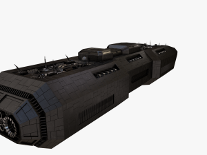 scifi battle cruiser 3D 모델