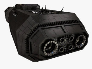 scifi battle cruiser 3D Model