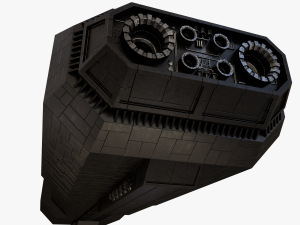 scifi battle cruiser 3D 모델