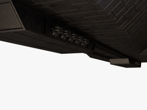 scifi battle cruiser 3D 모델