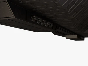 scifi battle cruiser 3D Model