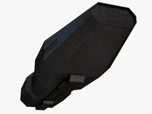 scifi battle cruiser 3D Model