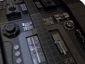 scifi battle cruiser 3D Model