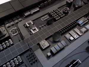scifi battle cruiser 3D 모델