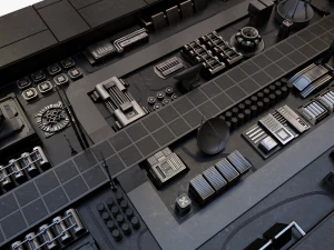 scifi battle cruiser 3D Model