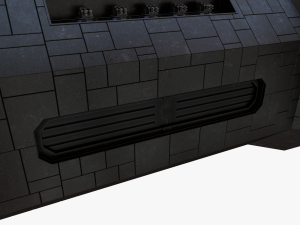 scifi battle cruiser 3D 모델
